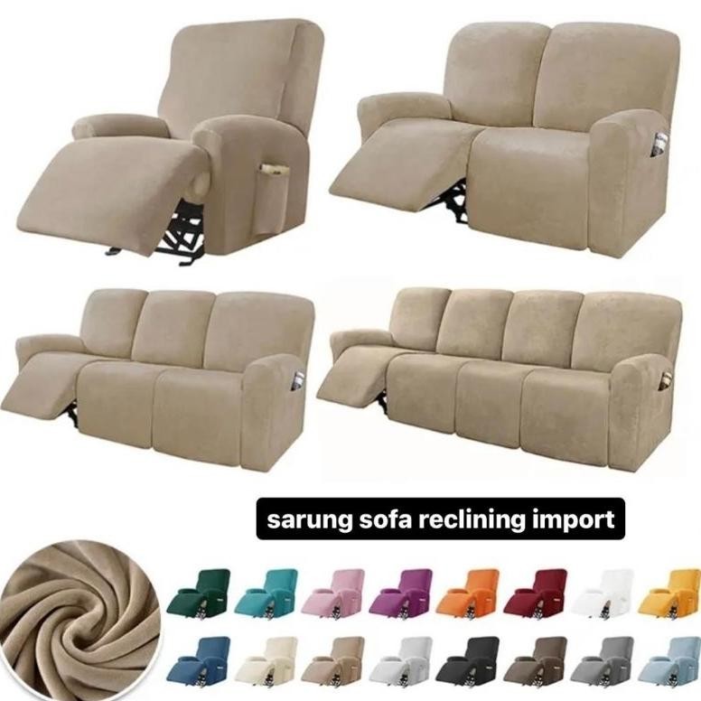 [VARIAN BARU] Sarung sofa RECLINER / Cover sofa RECLINER 1 2 3 seater import