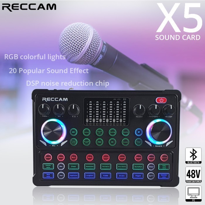 

Soundd Recording 2 Mic Dual Mixer Audio RECCAM X5