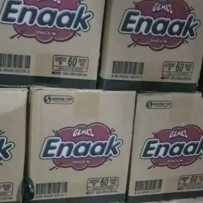 

EKSLUSIF mie gemez enaak dus 60 x 18 gr mi gemez enak siantar top