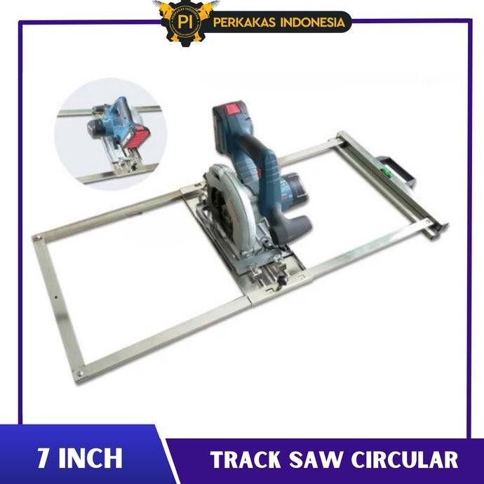 TERBARU - NEW Track Circular Saw Guide 7 Inch Portable Jig Tracksaw Alat Dudukan