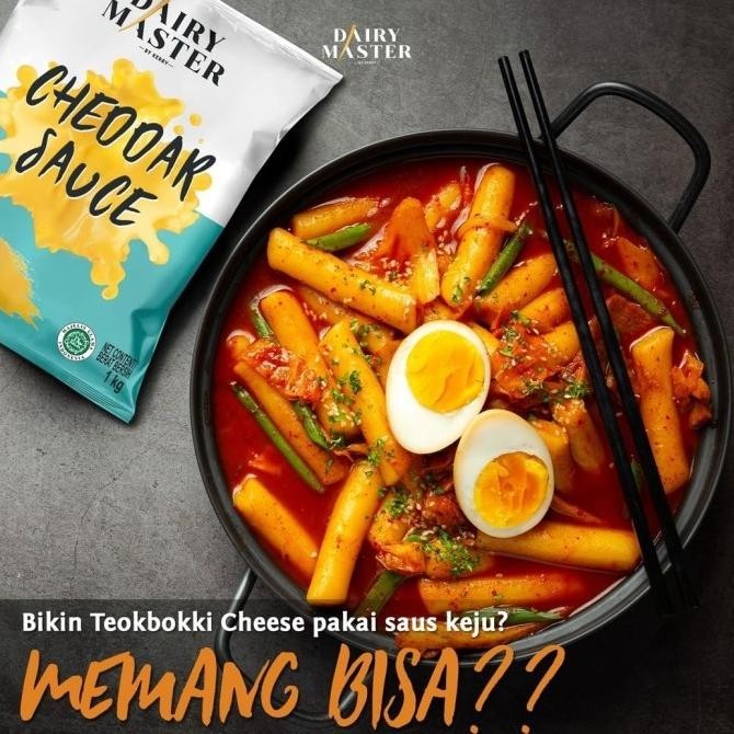 

BIG SALE DAIRY MASTER CHEDDAR CHEESE SAUCE | SAUS KEJU HALAL 1 KG !!!!!