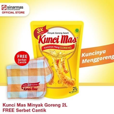 

READY STOCK KUNCI MAS MINYAK GORENG POUCH 2 LITER - FREE SERBET CANTIK !!!!!