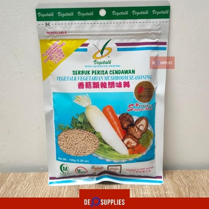 

TERBARU VEGETALK MUSHROOM SEASONING 150GR - KALDU JAMUR VEGETARIAN MSG FREE !!!!!