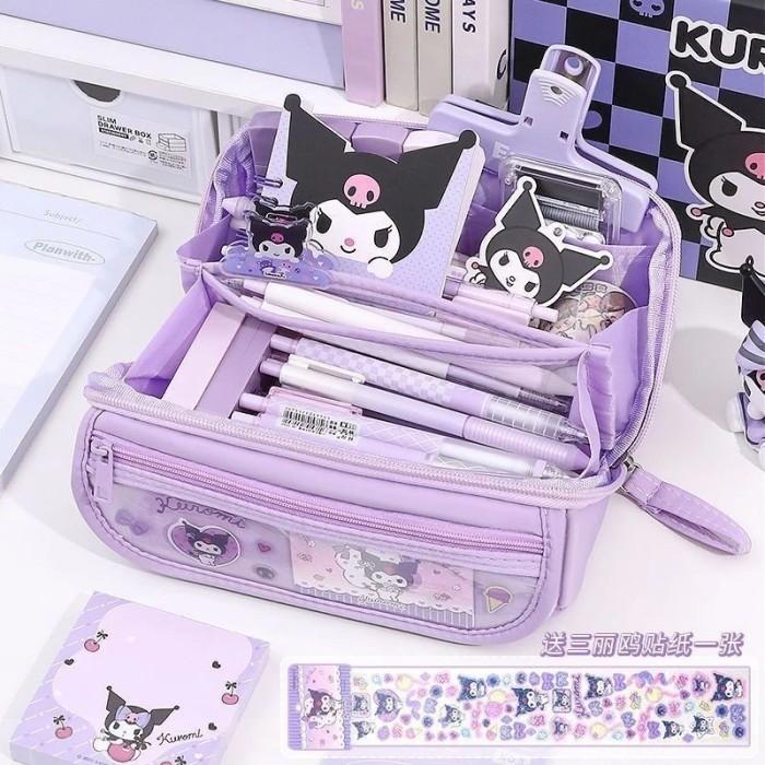 

SANRIO TEMPAT PENSIL CINNAMOROLL BARU ANIME MY MELODY KUROMI PENYIMPAN