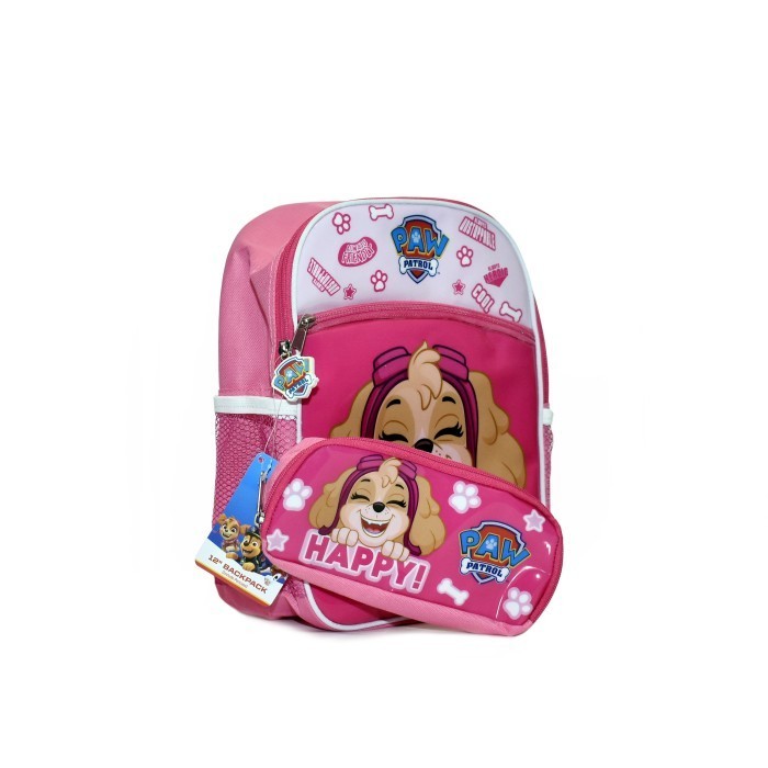 

PAW PATROL BACKPACK PLUS PENCASE 12" 2IN1 SKYE HAPPY FACE
