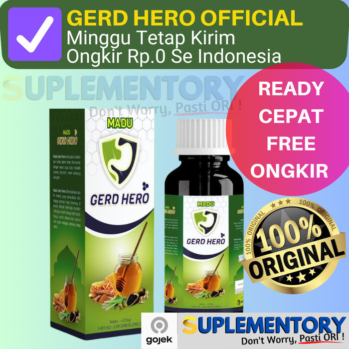 

Ready Madu GERD HERO Obat HERBAL Asam Lambung Geerd Kronis Ulu Hati Liver
