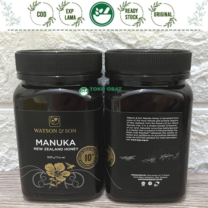 

Ready MANUKA NEW ZEALAND HONEY 10+ WATSON&SON 500GR