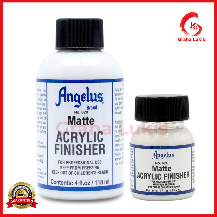

ANGELUS NO 620 MATTE ACRYLIC FINISHER 4 FL.OZ / 1 FL.OZ