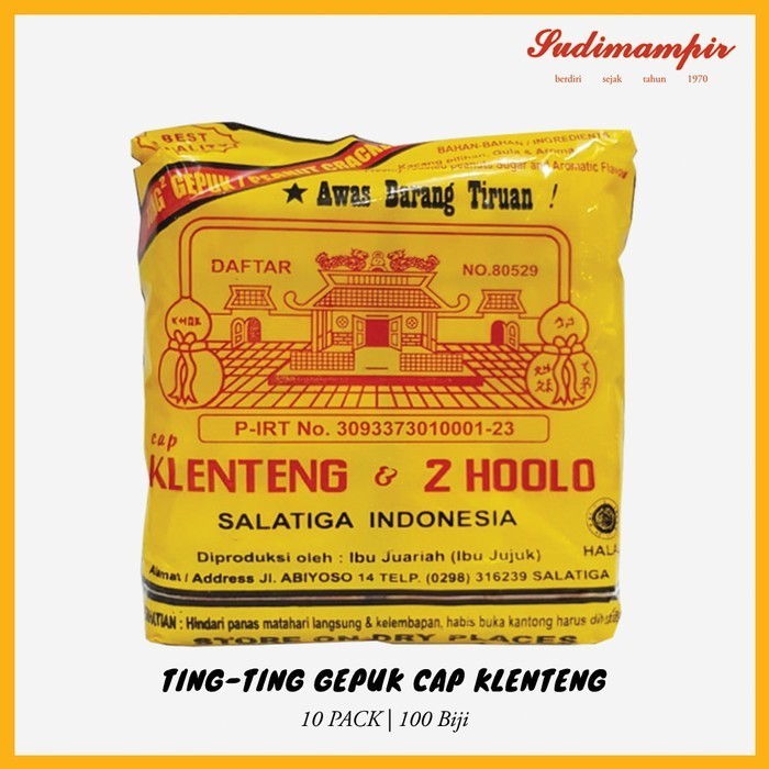 

Enting Gepuk Cap Klenteng & 2 Hoolo Kecil Isi 100 pcs