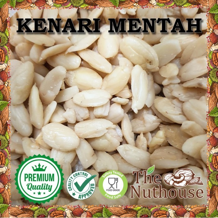 

1kg Kacang Kenari Mentah Utuh / RAW Kenari Whole Nuts