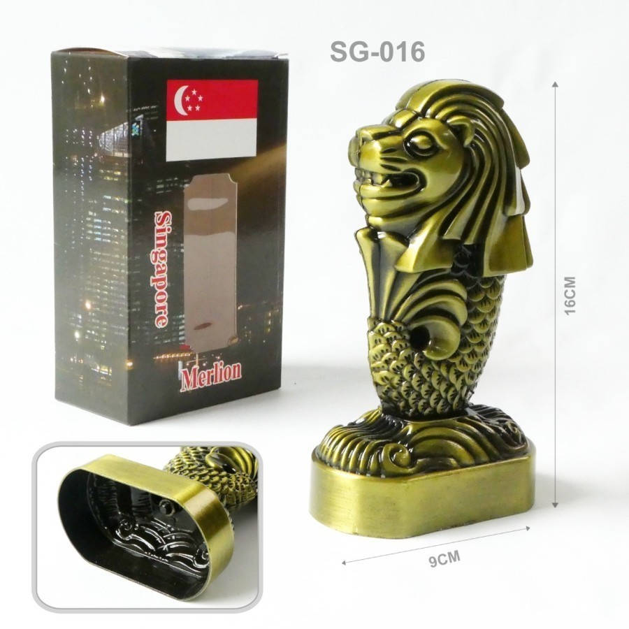 Merlion Singapore Niatur Menara Patung