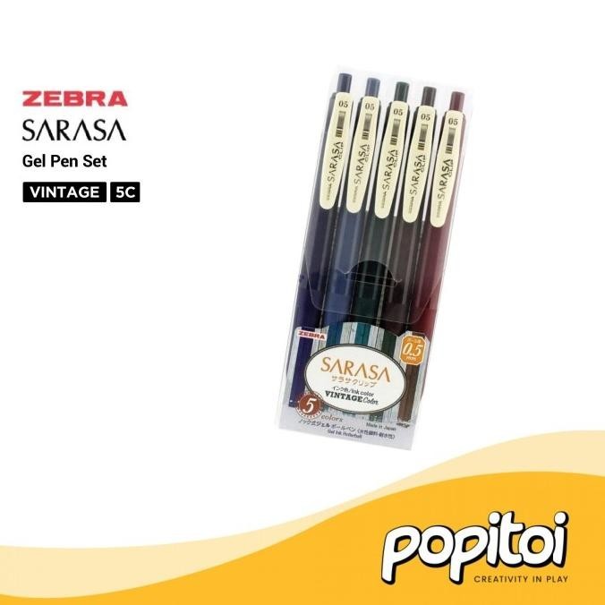 

Zebra Sarasa Gel Pen SET Pulpen Milky Neon Vintage Deco Shine Milk