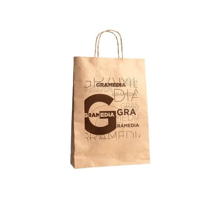 

READY STOCK PAPER BAG GRAMEDIA KRAFT TWISTED M !!!!!