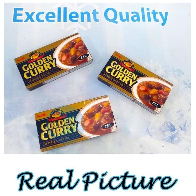 

BIG SALE S&B GOLDEN CURRY 220GR HOT | KARI BLOK | KARI JEPANG | KARI PEDAS !!!!!