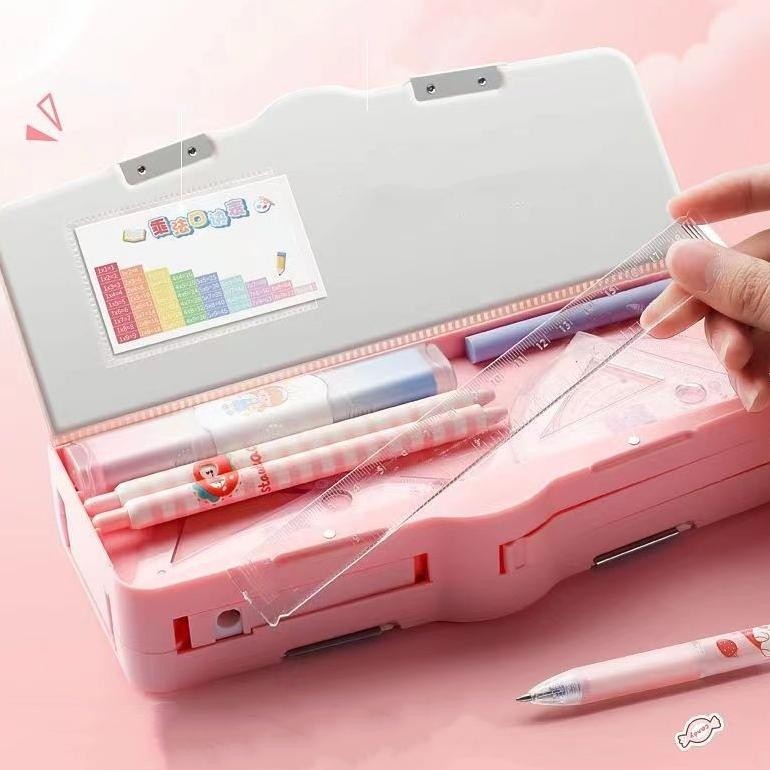 

Ex45 Tempat pensil multifungsi kartun, tempat pensil multifungsi anak berkapasitas besar/Tempat pensil yang menyenangkan Sale