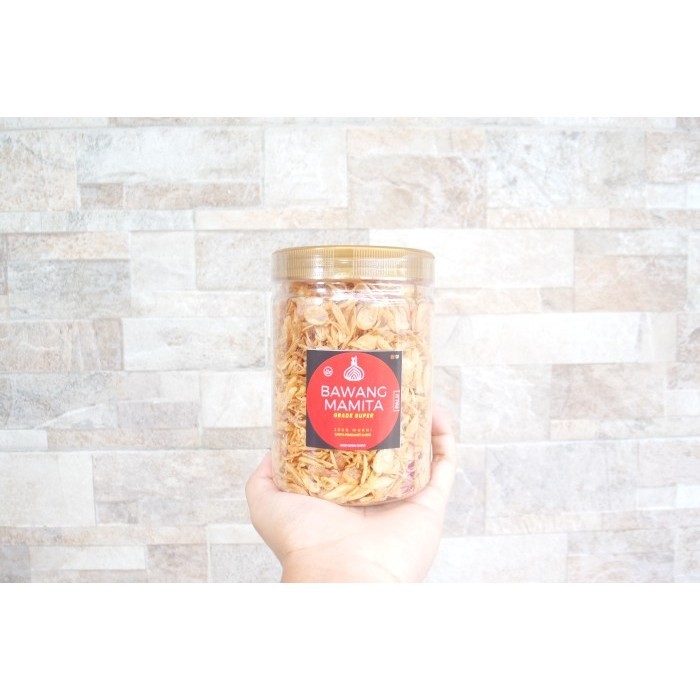 

Bawang Goreng Mamita Varian Palu Kemasan Toples 800ml/210gr 100% Murni