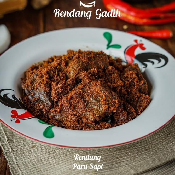 

ama Rendang Paru Sapi - Rendang Gadih