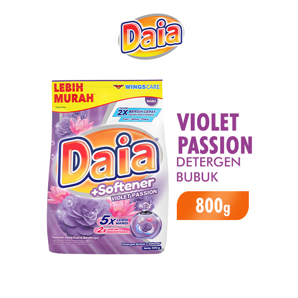 Daia Deterjen Bubuk Violet 800 gr