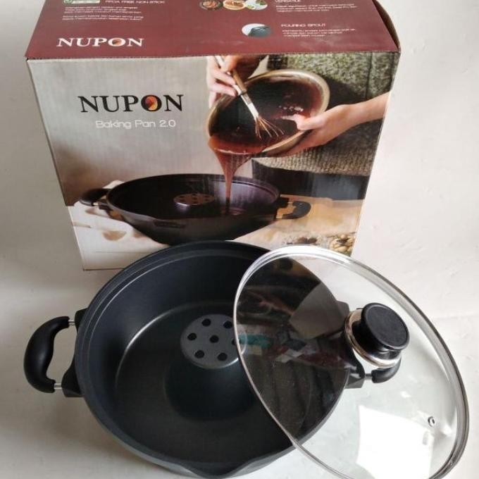 [PROMO] Baking Pan 28 cm Nupon Teflon Anti Lengket - Hot Pot Pan 8 Telur Roti Ban Chiffon Cake - Bol