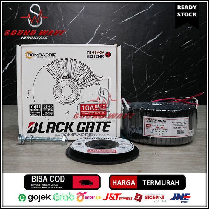 TRAFO TOROID 10A CT 47V - 56V TRAVO DONAT BLACKGATE