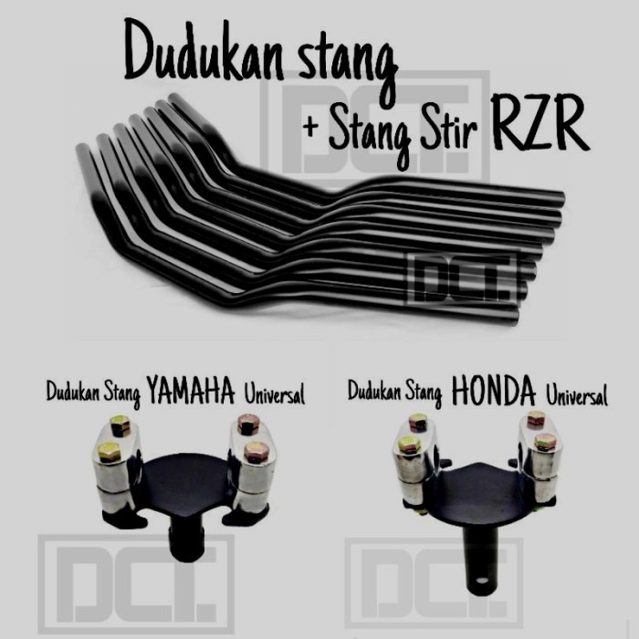 Paket Stang Rzr Plus Dudukan Stang Racing Road Race Universal