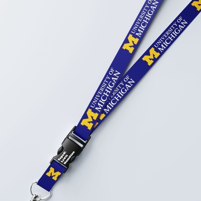 

Lanyard Michigan University Kampus Amerika Bisa Satuan Request Custom