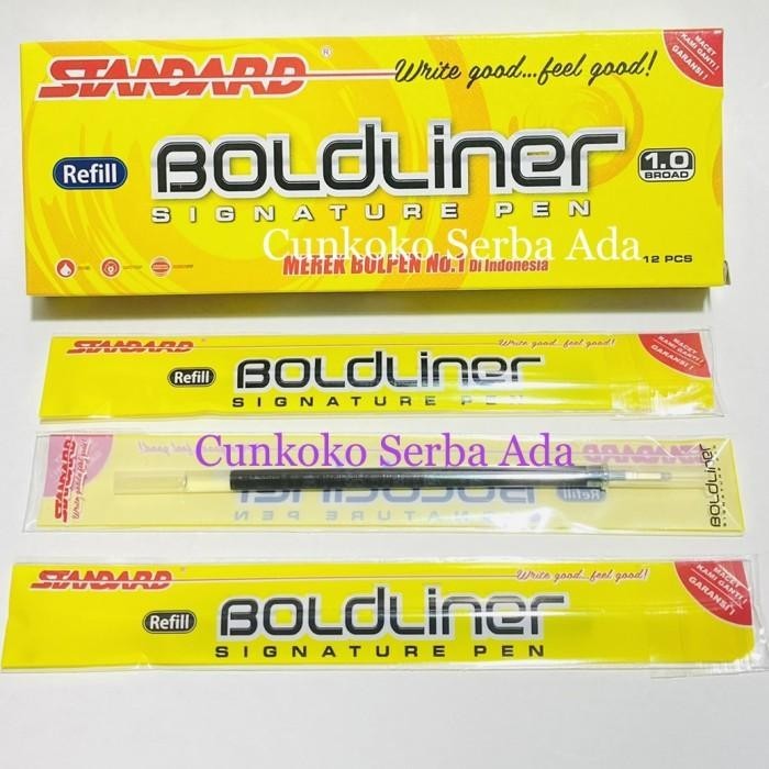 

REFILL PULPEN STANDARD BOLDLINER PRO 1.0 ( HITAM ) / 1 BOX ISI 12 PCS Import