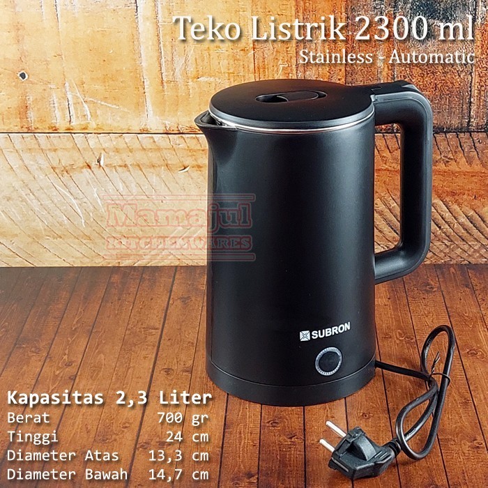 Teko Listrik 2 Liter Electric Kettle - Termos Pemanas Air Praktis