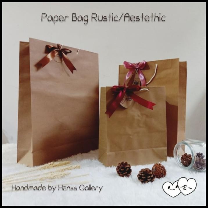 

GRATIS ONGKIR PAPER BAG RUSTIK/AESTETHIC UNTUK BOX HAMPERS KOTAK HADIAH RUSTIK !!!!!