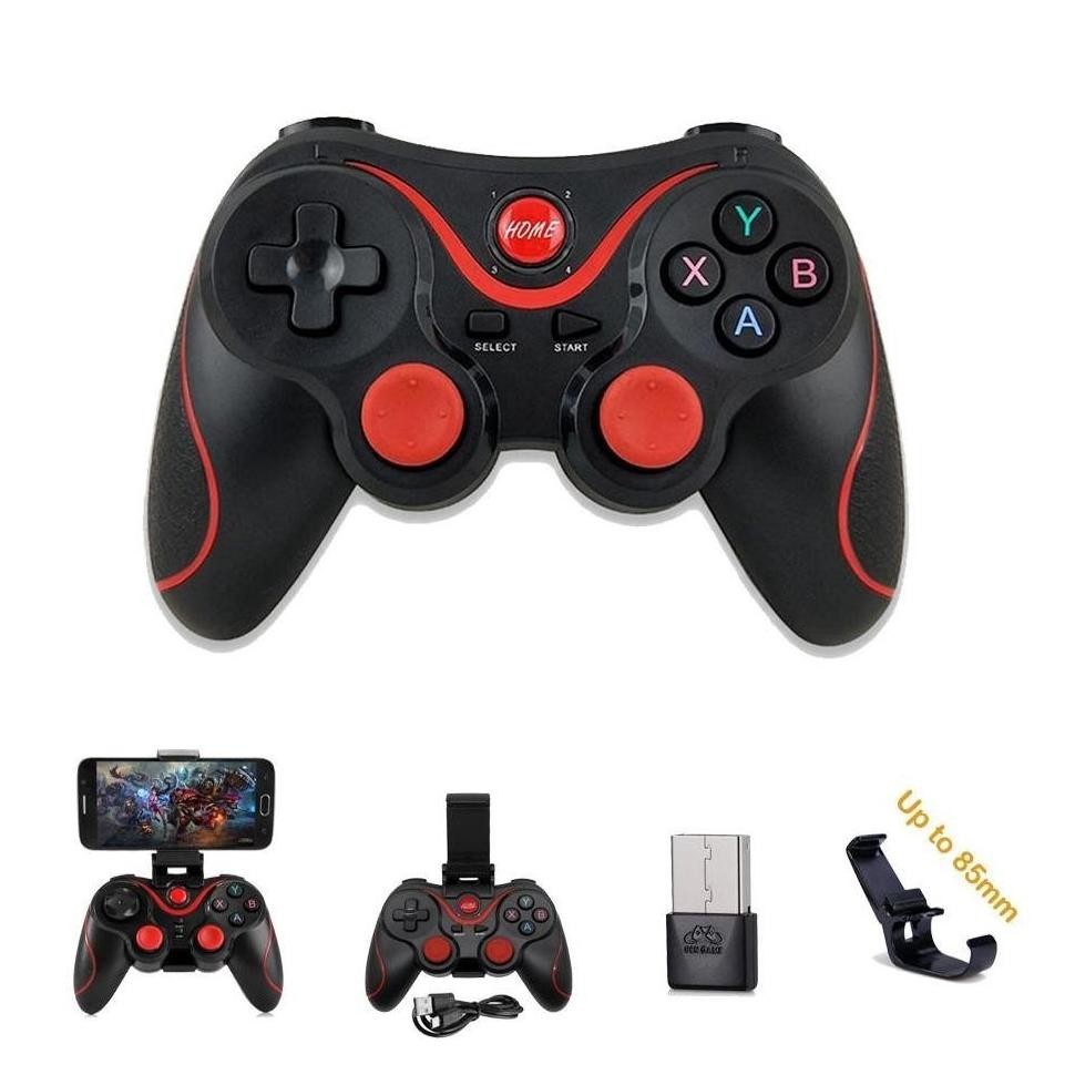 MZ GAMEPAD SMART NIRKABEL BLUETOOTH GAMEPAD GAMING WIRELESS CONTROLLER X3 FOR ANDROID MOBILE - HITAM