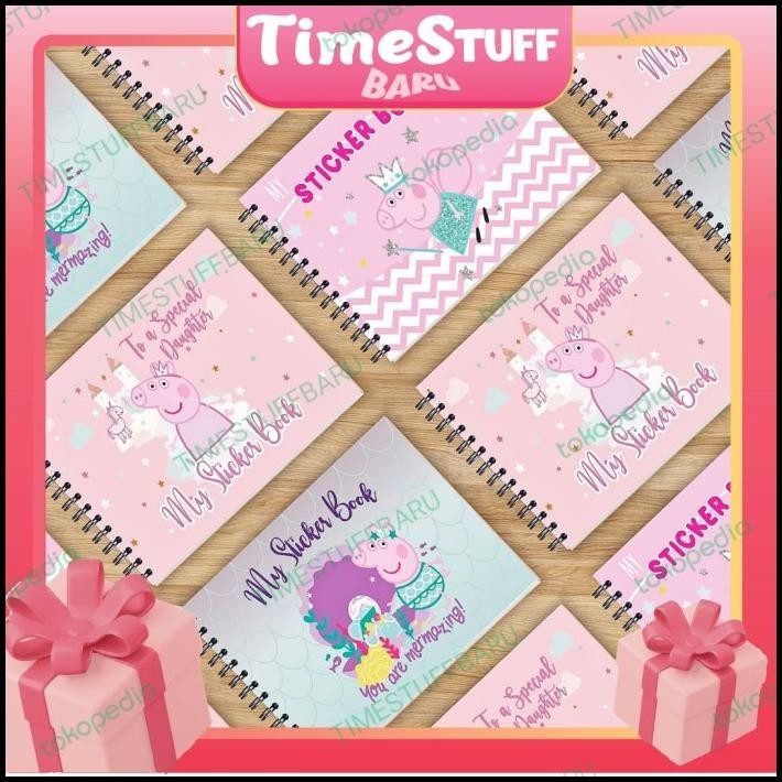 

DISKON TSB PEPPA PIG STICKER BOOK ALBUM BUKU KOSONG UTK STIKER GIFT !!!!!