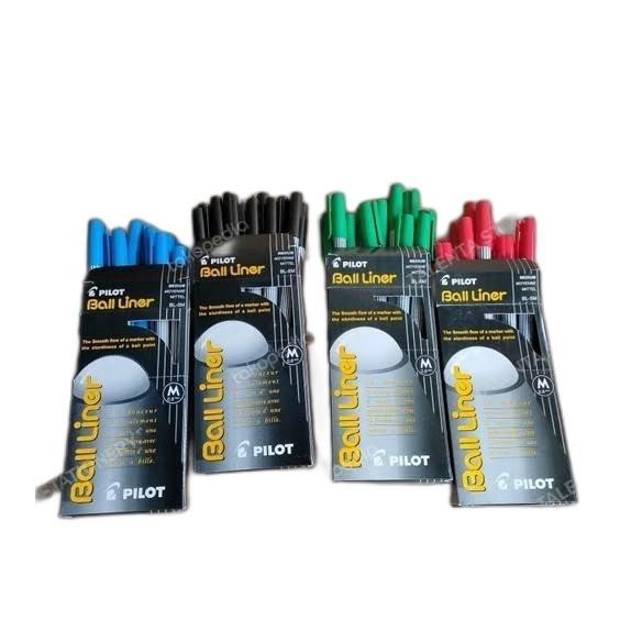 

Pulpen pen bolpoin Ball liner pilot B-5M M 0.8mm 1 pack isi 12 pcs Import