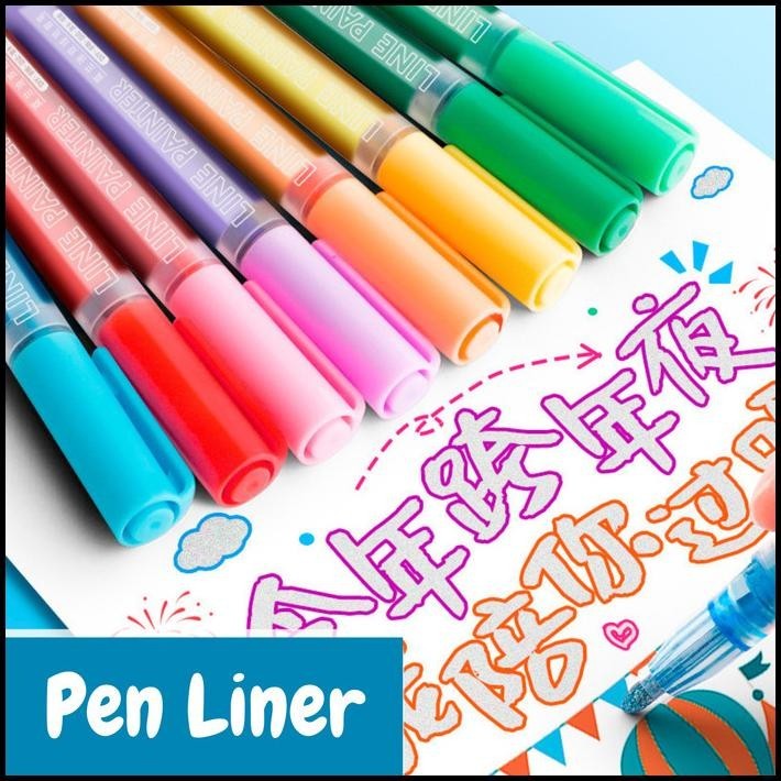 

TERMURAH PAINT SPIDOL MARKER GLITTER SET PENA GLITER OUTLINE LINE MARKER ST0073 !!!