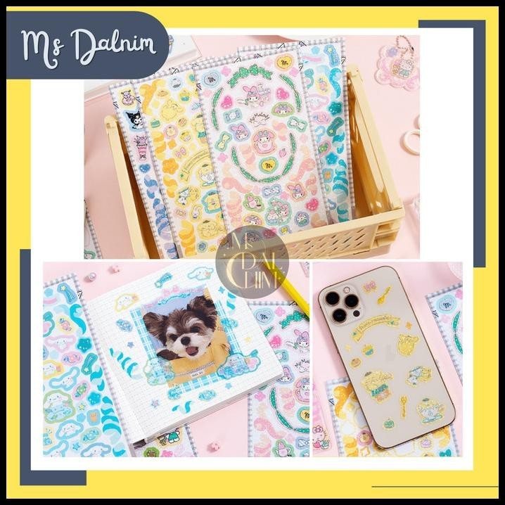 

DISKON STIKER SANRIO CONFETTI GLITTER STICKER JOURNALING AESTHETIC PVC -ST158