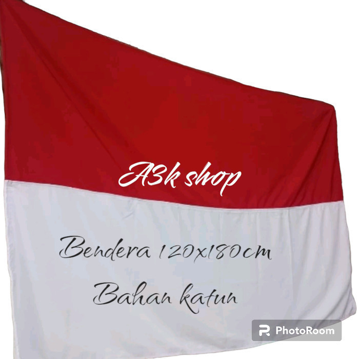 

Terlaris bendera merah putih besar 120x180cm bahan KATUN PAKE CANTOLAN SALE
