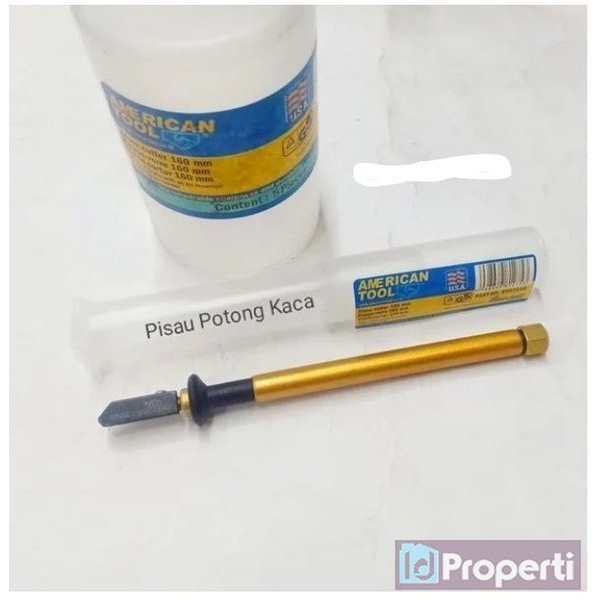 

American Tool Glass Cutter 160mm Pisau Khusus Potong Pemotong Kaca ORI