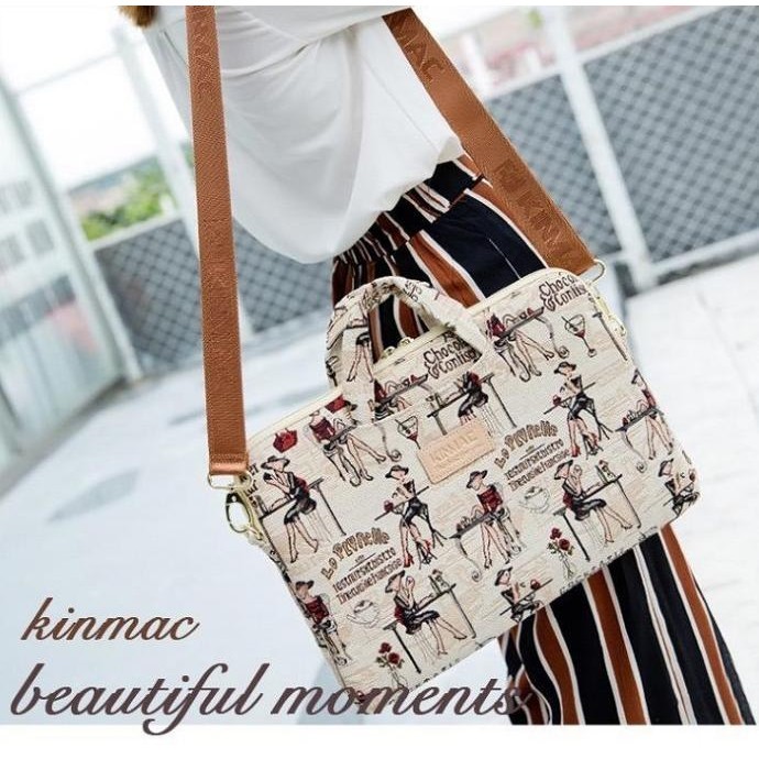 Tas Laptop Macbook KINMAC Longstrap Shockproof Size 14 15 inch