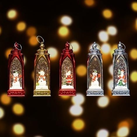 Hiasan Pajangan Natal Bola Air Lampu