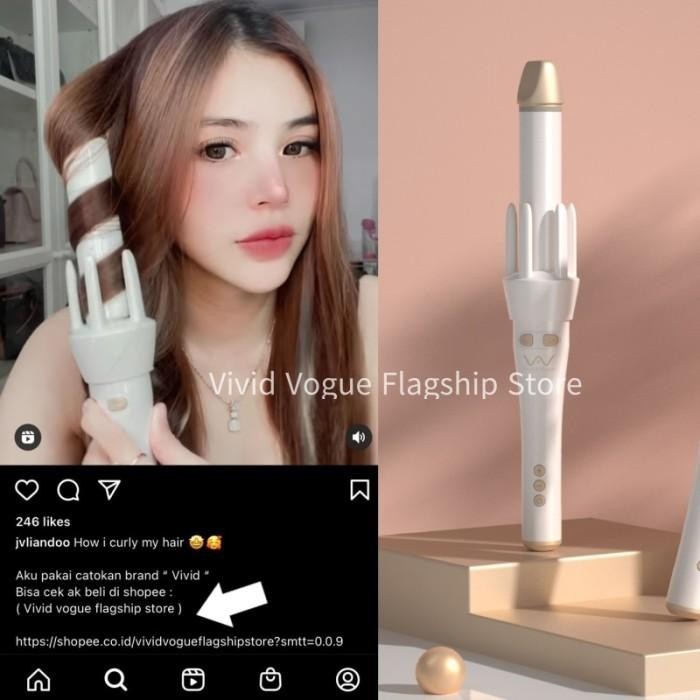 Catokan Curly Otomatis Vivid Vogue Magic Curler 32Mm