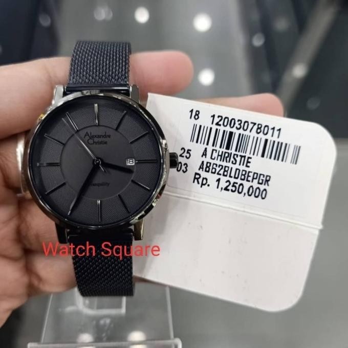 Jam Tangan Original Alexandre Christie Wanita AC8628 Black
