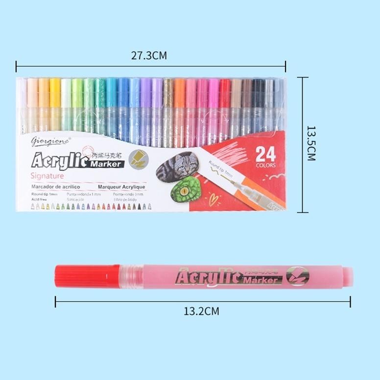 

Or42 Giorgione Acrylic Marker Pen Set Spidol G-MK1105 Hemat