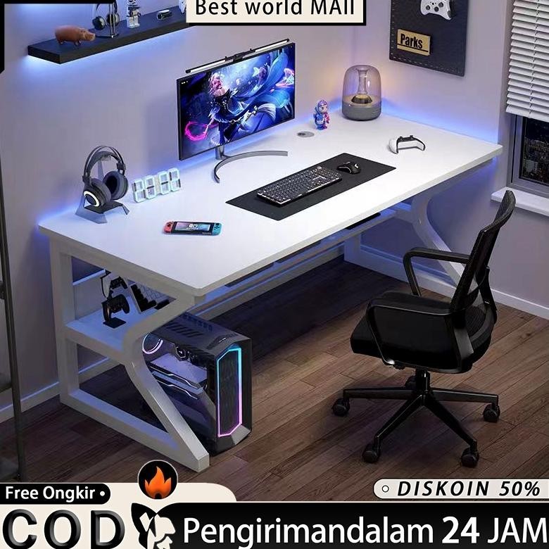 Meja Gaming 140cm Meja Komputer Meja Komputer Minimalis Meja Kantor Meja Belajar