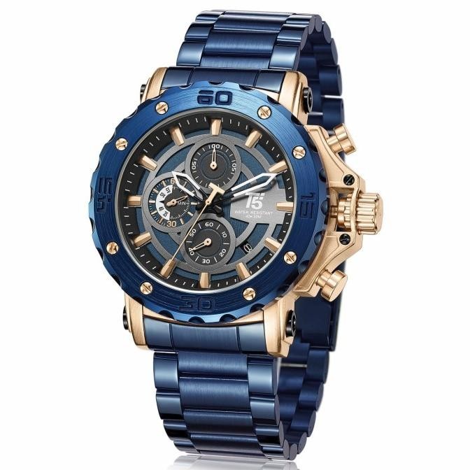 Jam Tangan Pria Original T5 H 3702G Black