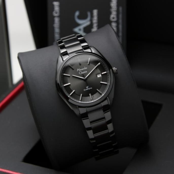 Jam Tangan Alexandre Christie Wanita Original AC8648 Black