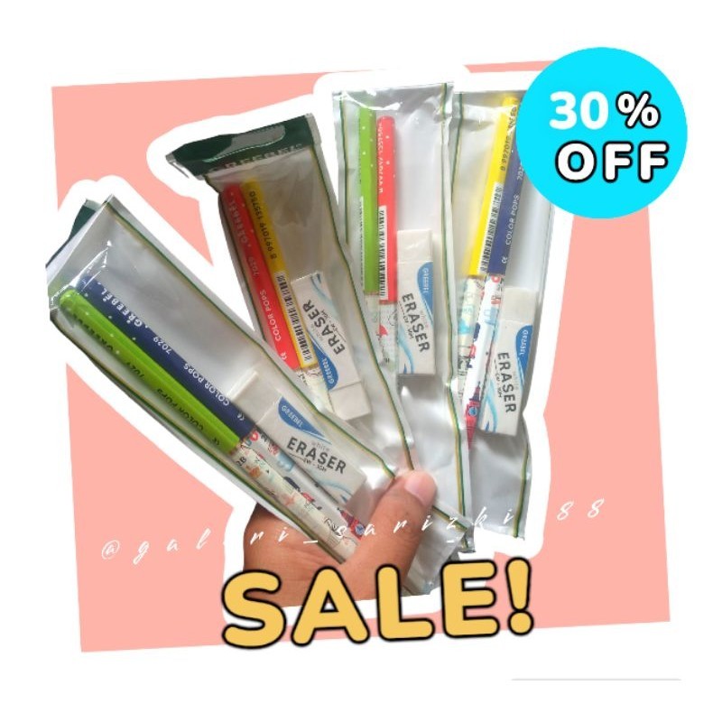 

Pensil sheet penghapus/ Alat tulis