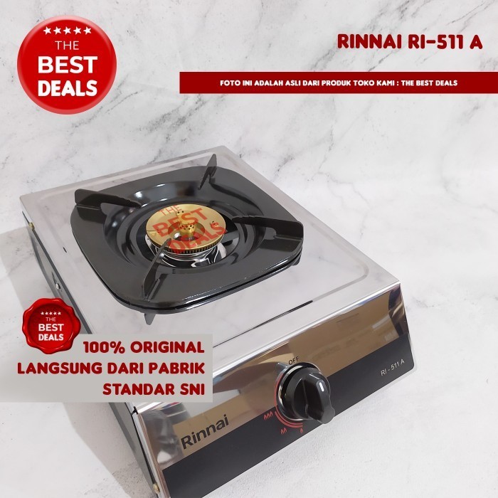 ------] Kompor Gas 1 Tungku Api Besar Rinnai RI 511 A