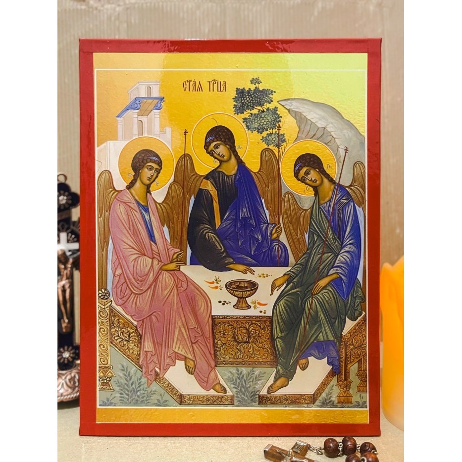 

Allah Tritunggal Keramahtamahan Abraham - Ikon Orthodox Katolik