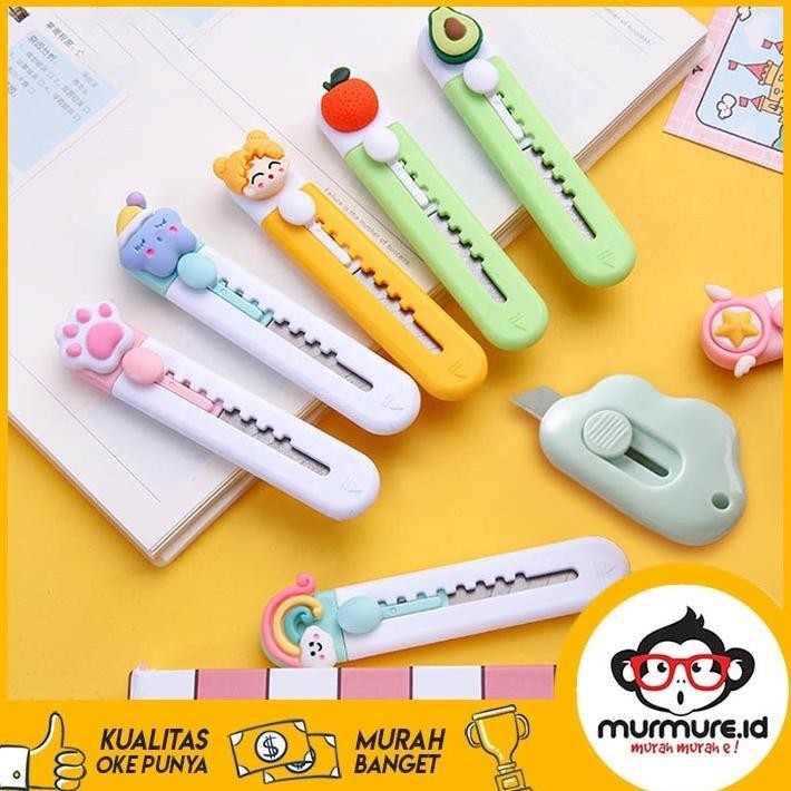 

[Promo][Cod][Gratis Ongkir] Murmure.Id | Pisau Mini Cutter Awan / Silet Kecil / Cutter Lucu Pisau Pemotong Kertas Desain Lucu Cloud Piso Cuter Kecil Cat Paw Fruit Bear Small Paper Cutter Fs043