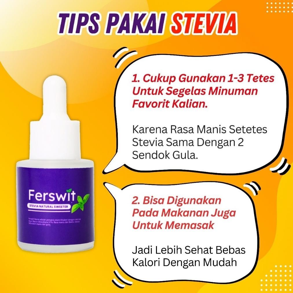 

Ferswit Stevia Cair Murni Paket 3 Box Kevine