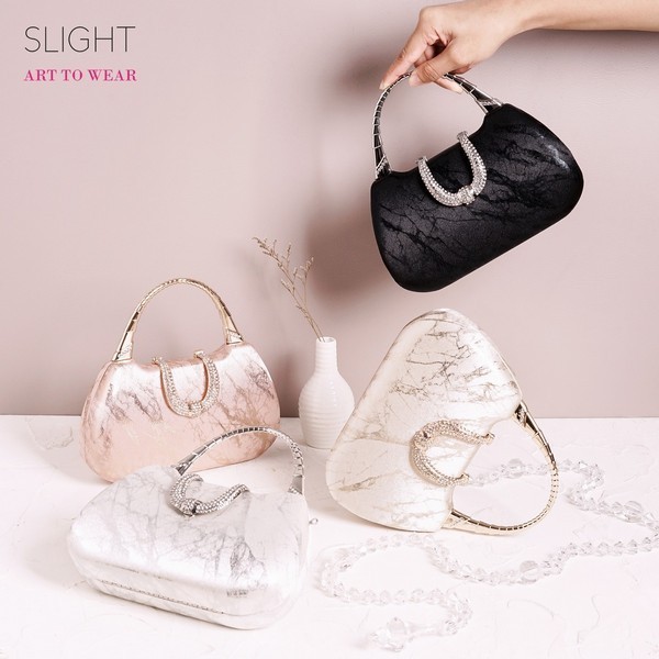 Clutch Tas Pesta Kondangan Wanita Import Terbaru Mewah Murah Hitam